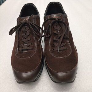 TOD'S Women's Leather Shoes Brown Lace Up Sz 8.5 EU 39